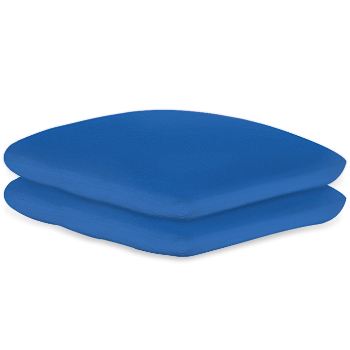 Kissenbezüge Frottee royalblau, 40 x 40 cm, mit Reißverschluss (2 Stck.)