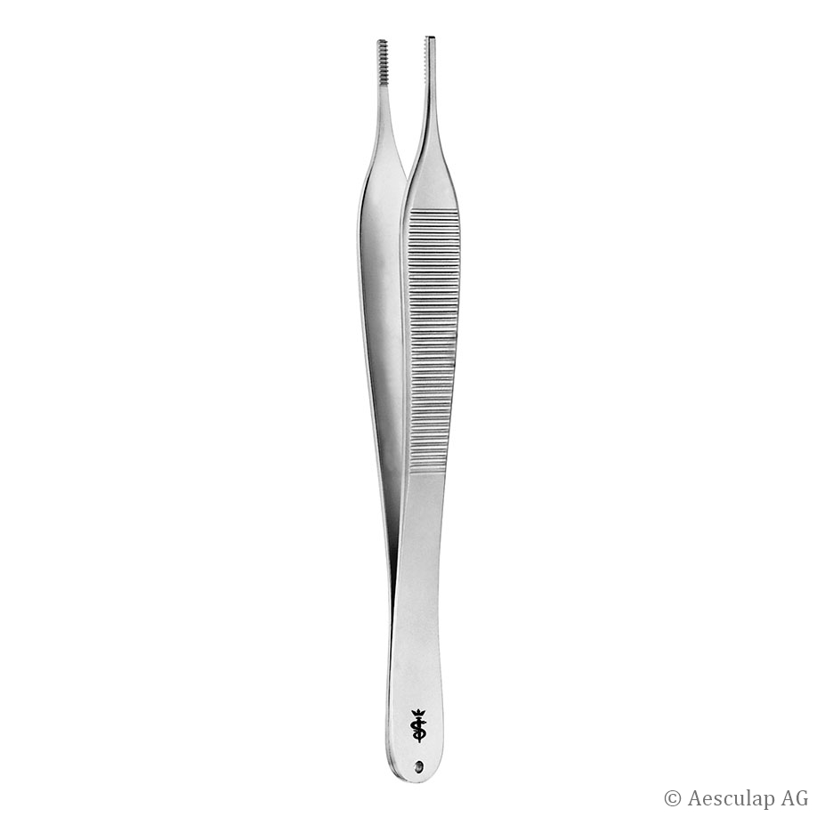 anat. Pinzette Hudson, gerade, fein, 12,5 cm