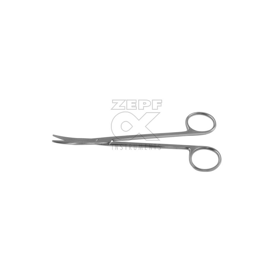 METZENBAUM fino Präparierschere gebogen, stumpf/stumpf, 14 cm, TC-Ausführung