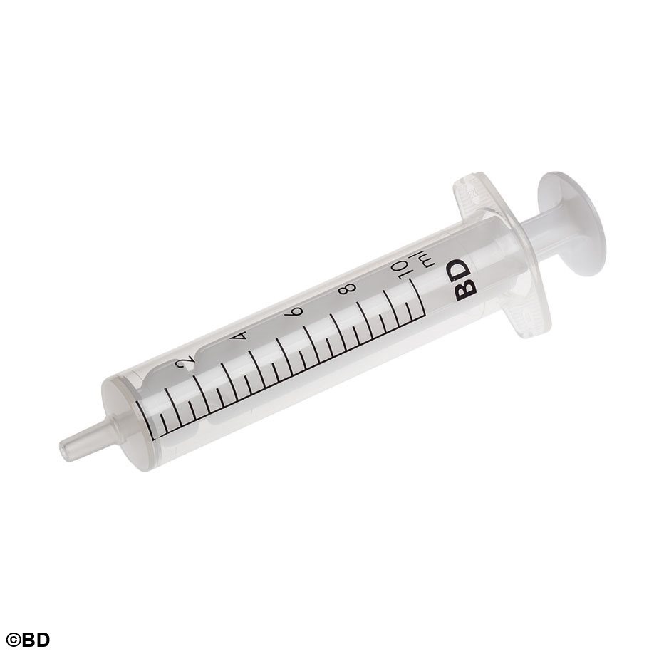 BD Discardit II Einmal-Spritzen 10 ml, Luer, exzentrisch (100 Stck.)