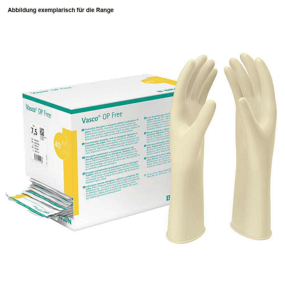 Vasco OP free OP-Handschuhe PF, Latexfrei, steril, Gr. 6