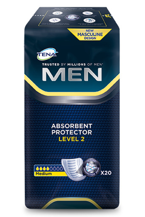 TENA Men Active Fit Level 2, Inkontinenzeinlagen (6 x 20 Stck.)