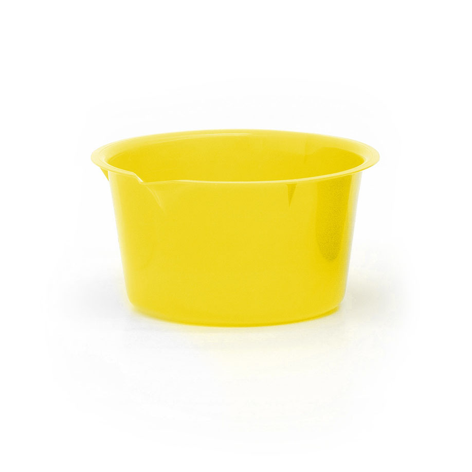 Einmal-Schalen aus Kunststoff 250 ml gelb, einzeln steril verpackt (100 Stck.)