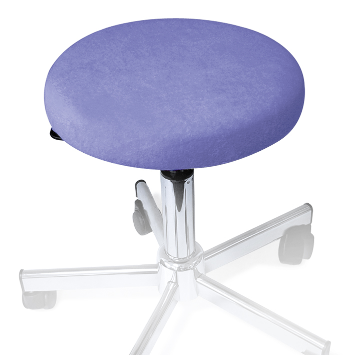 Hockerbezug Frottee viola für Hocker 40 bis 45 cm Ø