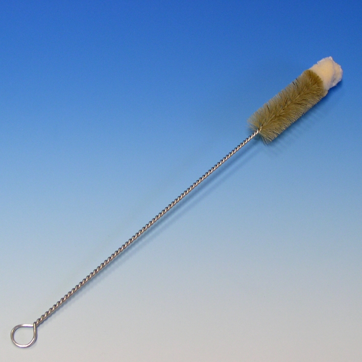 Reagenzglasbürste mit Wollbüschel 25 mm Ø