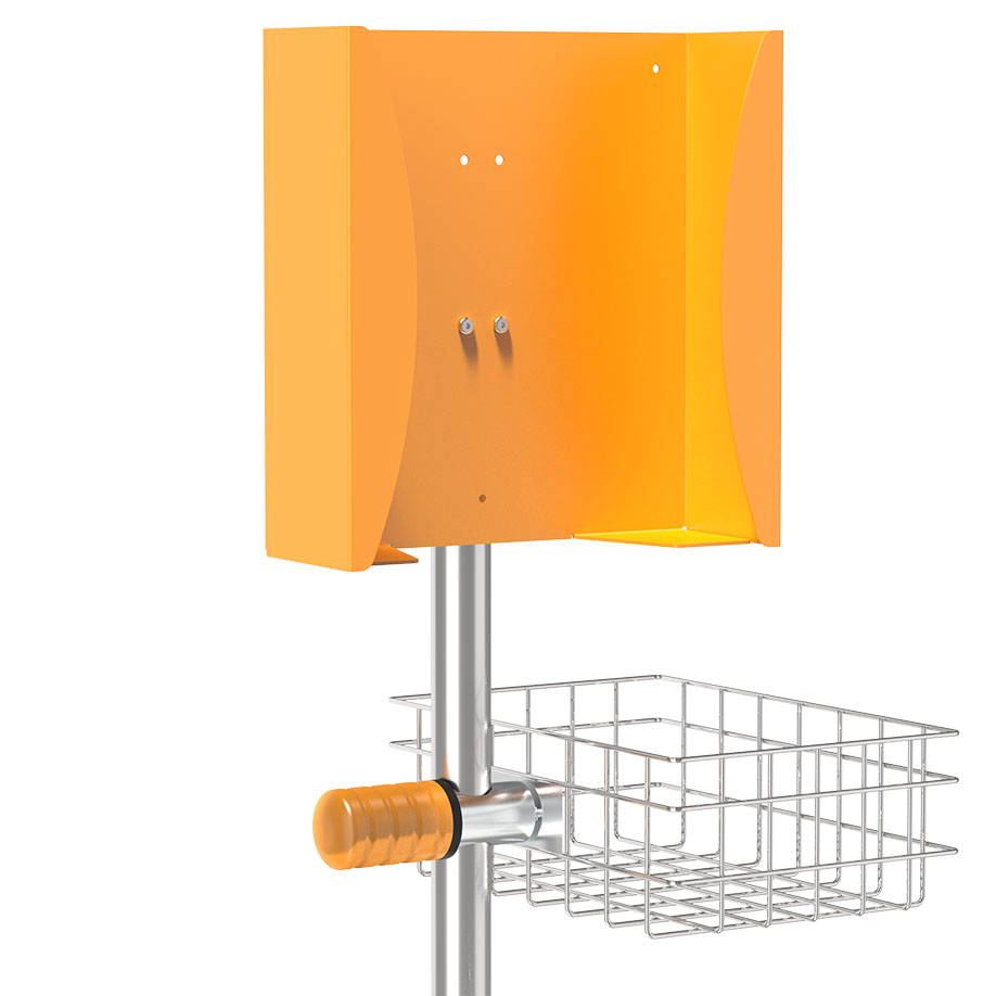 mobiles Hygienecenter, melonengelb RAL 1028