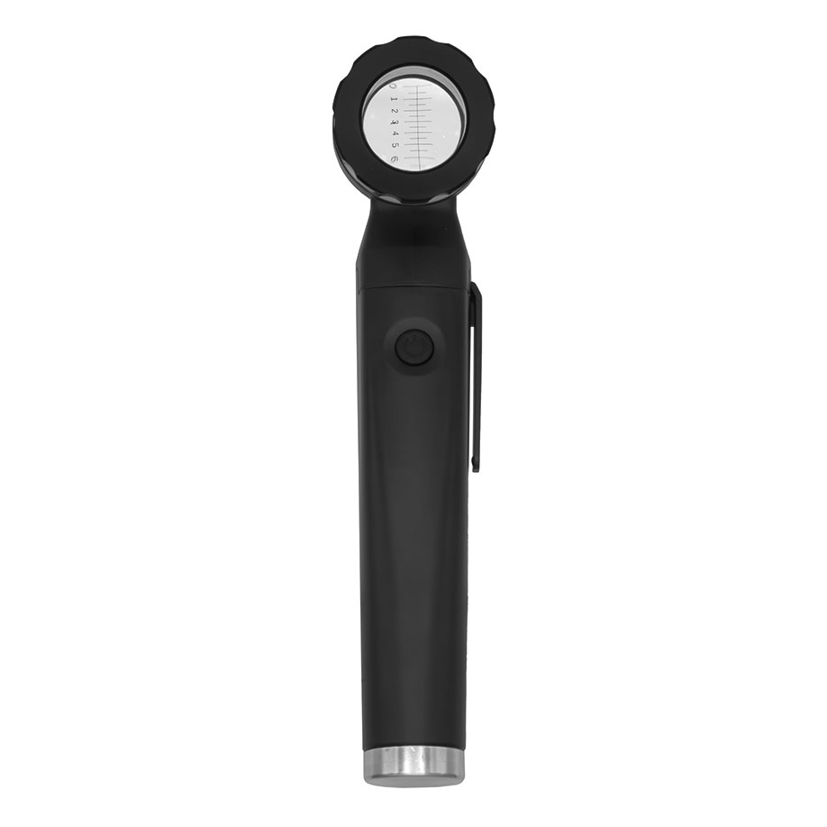 LuxaScope Dermatoskop LED 3,7 V schwarz, Kontaktscheibe mit Skala