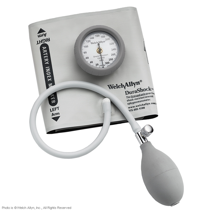 DuraShock Aneroid Sphygmomanometer DS44, mit integrierter einteiliger Manschette