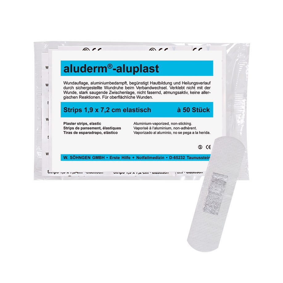 aluderm-aluplast Strips elastisch ca. 1,9 x 7,2 cm (50 Stck.)