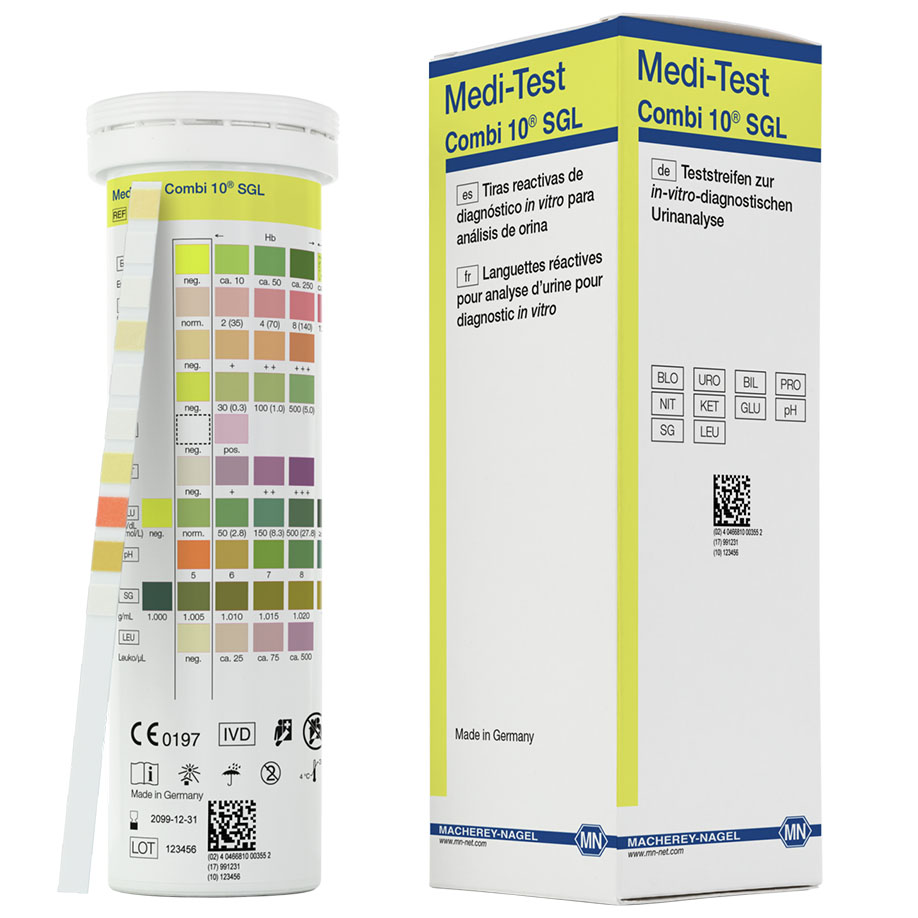 Medi-Test Combi 10 SGL Harnteststreifen (100 T.)