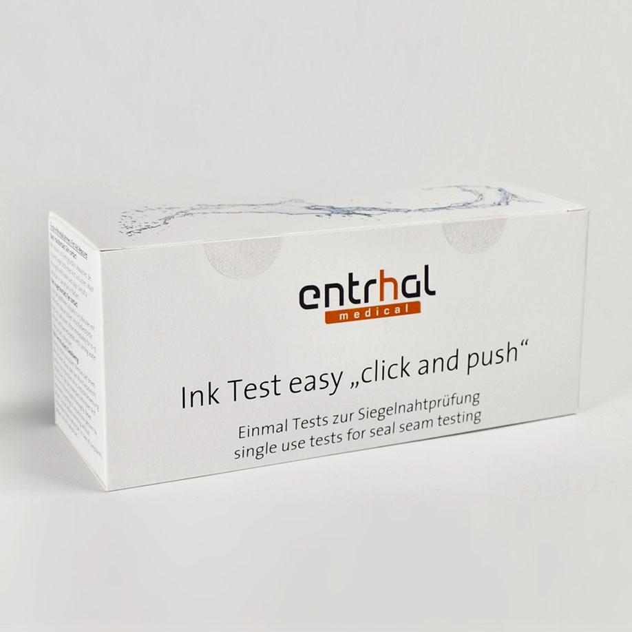 Ink Test easy, click and push, Einweg- knickfläschchen ca. 4 ml, rot (40 Stck.)