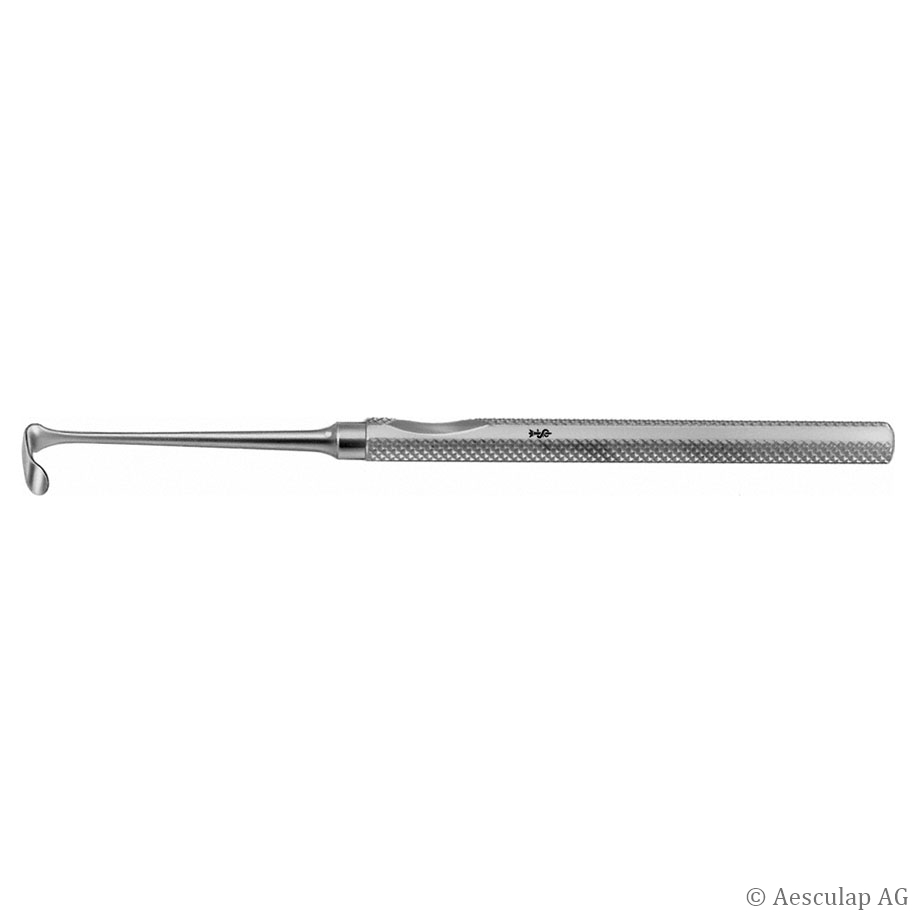Wundhaken Langenbeck-Mannerfelt, 155 mm, Maultiefe 20 mm, Maulbreite 6 mm