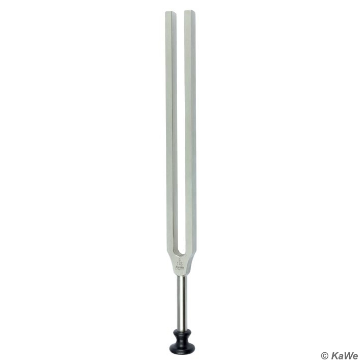 Stimmgabel nach Lucae c 128 Hz ohne Dämpfer mit Kunststofffuß