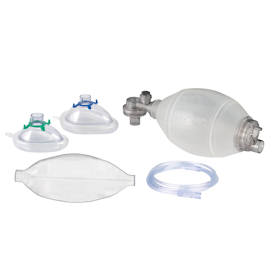 AERObag Beatmungsbeutel SEBS für Erwachsene mit Maske PVC Gr. 3 und 5,