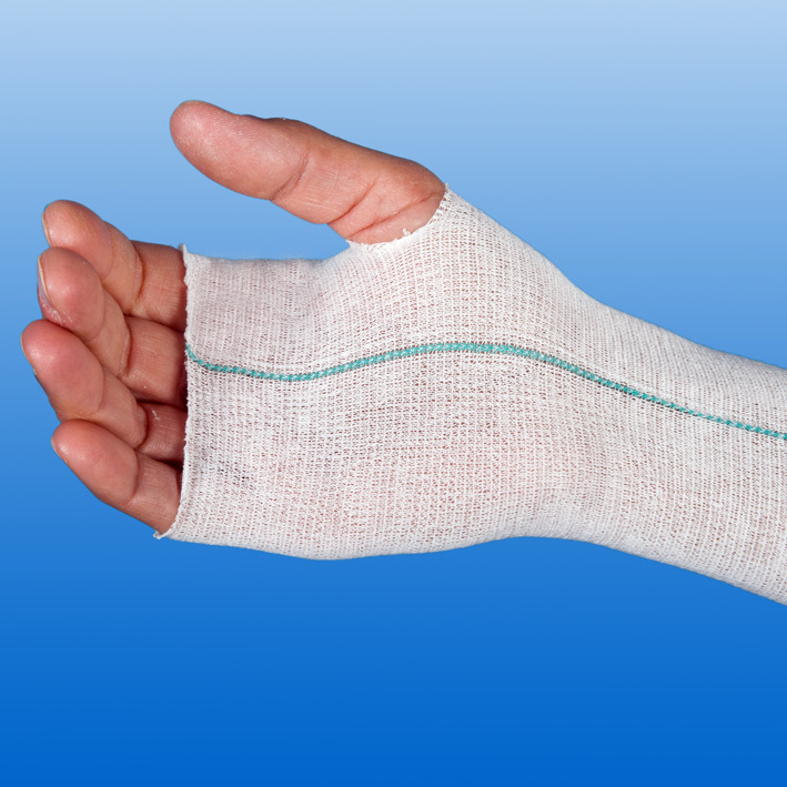NOBAFAST elastischer Schlauchverband, Gr. 3, 10 m x 7,5 cm, blau