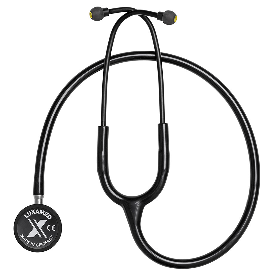 LuxaScope Sonus CX Stethoskop Edelstahl für die Kardiologie, schwarz