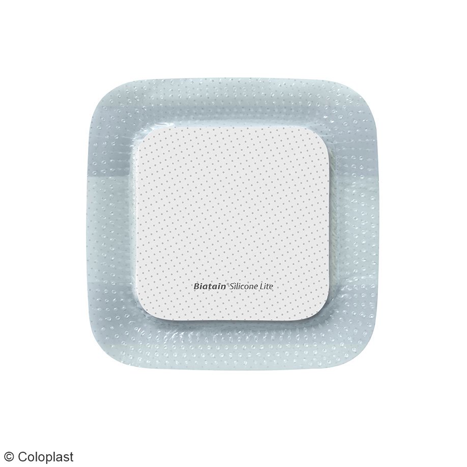 Biatain Silicone Lite Schaumverband steril, 10 x 10 cm (10 Stck.)