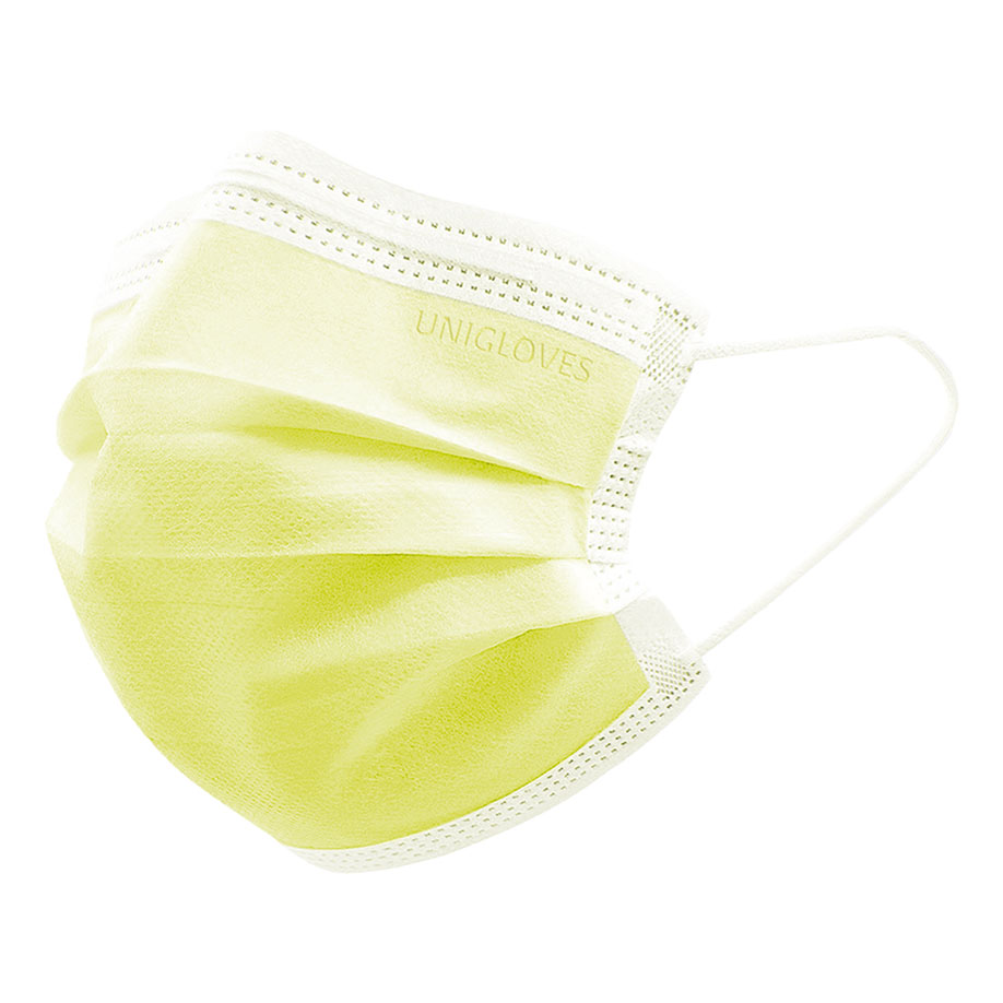 Einmal-Mundschutz Profil Plus, mit Gummizug, lime  (50 Stck.)