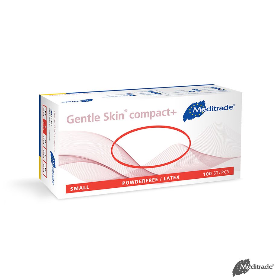Gentle Skin compact+ U.-Handschuhe Latex PF, Gr. S, unsteril (100 Stck.)