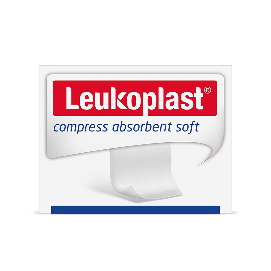 Leukoplast Compress Absorbent Soft, 10 x 10 cm, steril