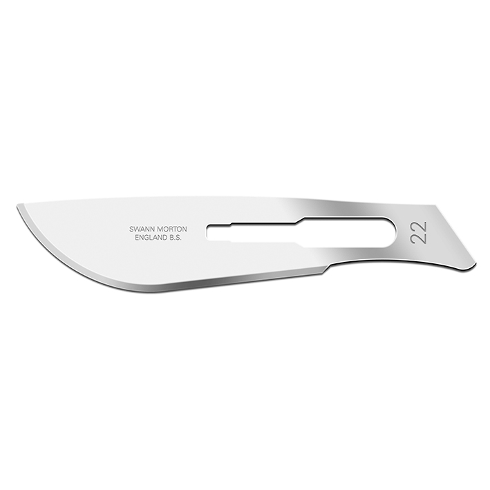 Einmal-Skalpellklingen Swann-Morton Fig. 22 steril (100 Stck.)