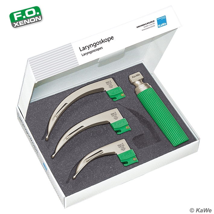 Laryngoskop-Set Economy Macintosh  F.O. 2,5 V für Erwachsene