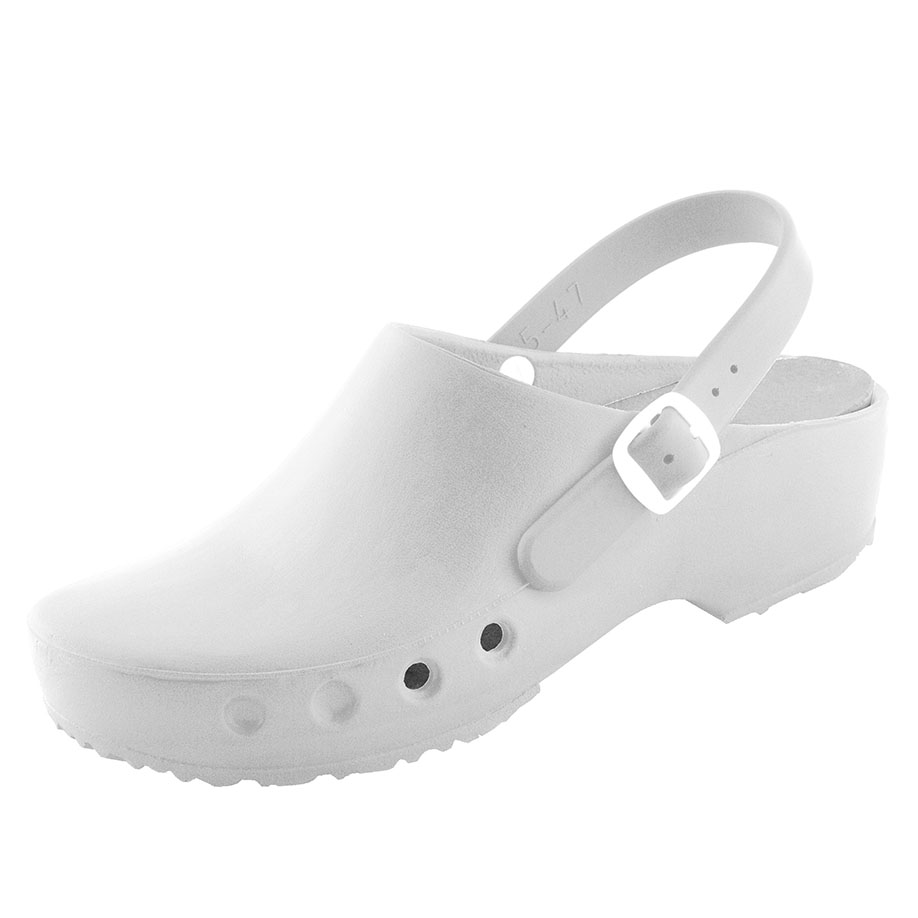 antist. ChiroClogs Classic mit Fersenriemen weiß, Gr. 39