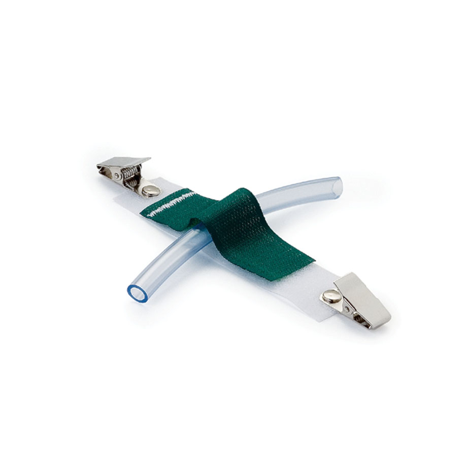 Universal-Schlauchhalter ratiomed OP-FIX DuoClip grün/weiß, 9,5x2,5 cm (25 Stck)