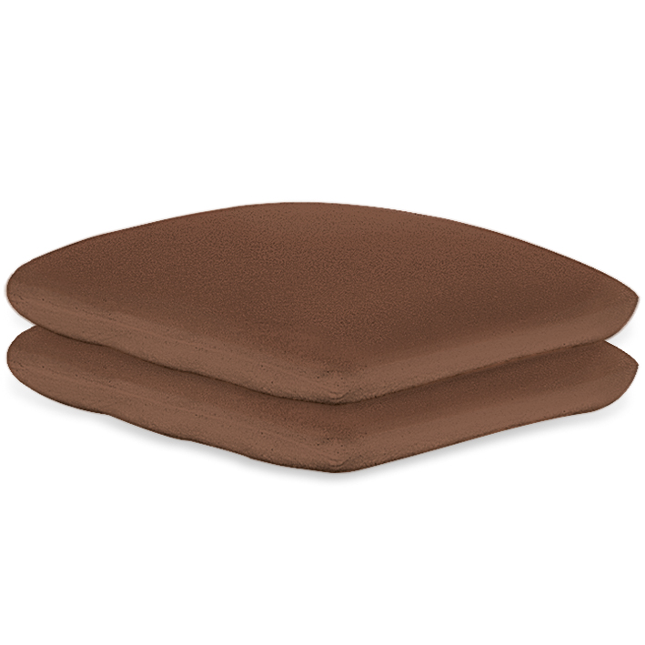 Kissenbezüge Frottee nougat, 40 x 40 cm, mit Reißverschluss (2 Stck.)