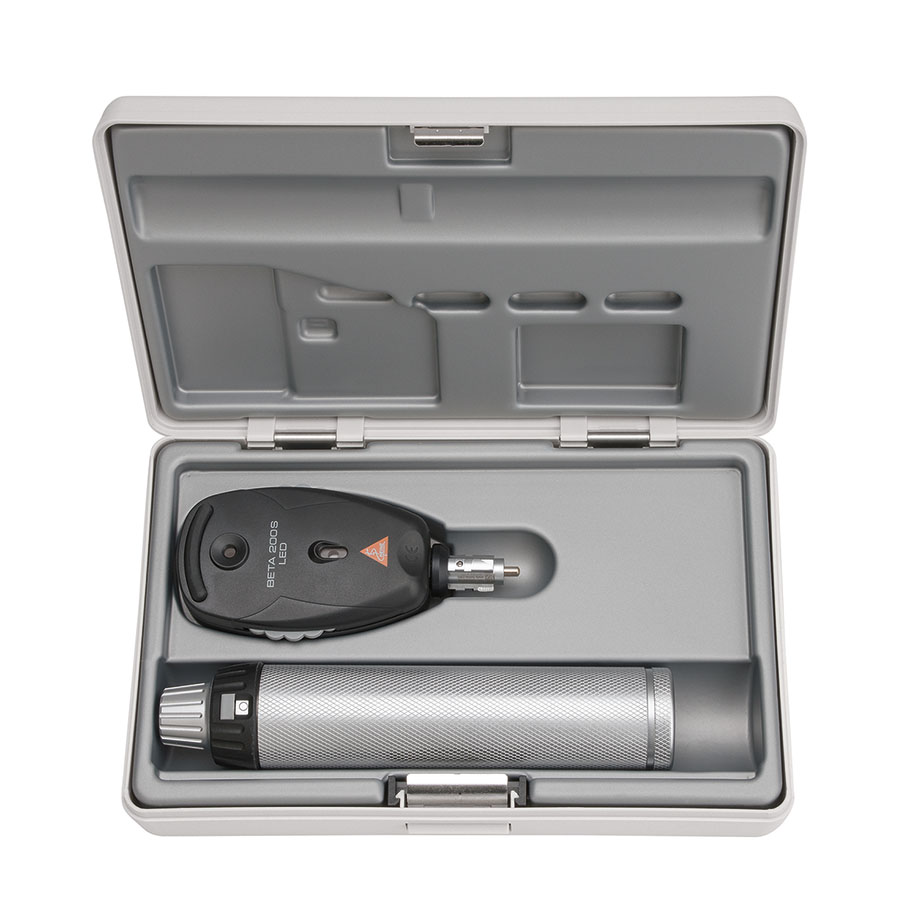 BETA 200 S LED Ophthalmoskop-Set 2,5 V mit BETA Batteriegriff