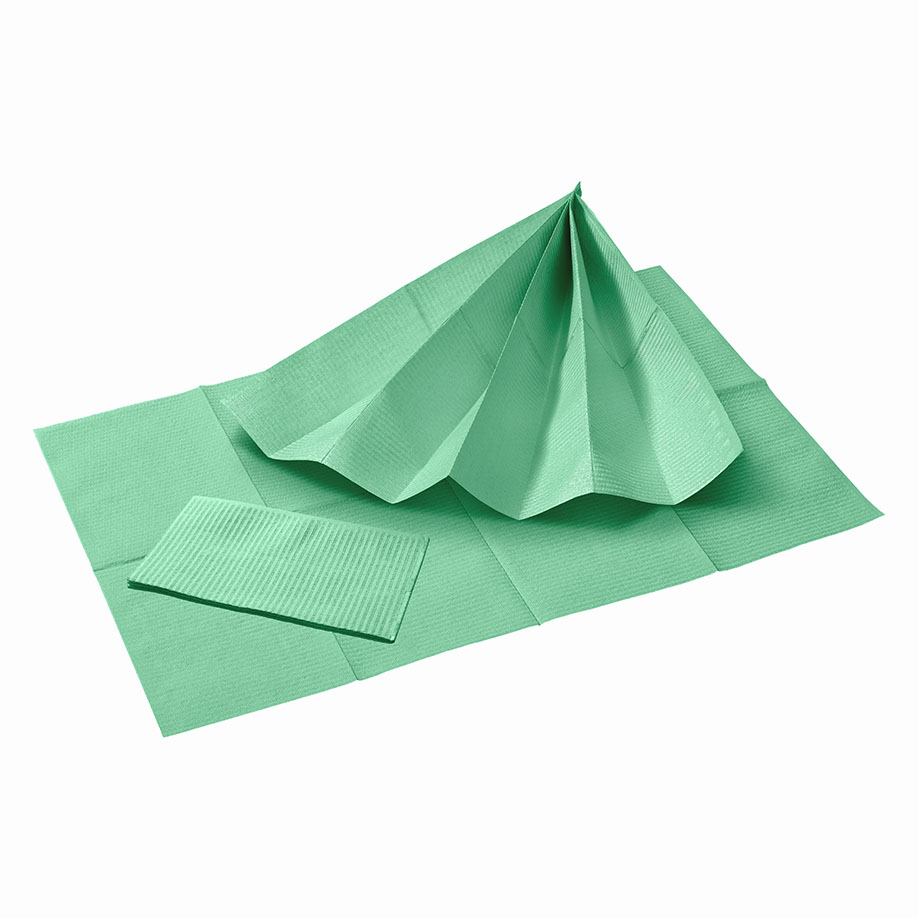 Patientenservietten, emerald green, 33 x 45 cm, 2-lagig (500 Stck.)