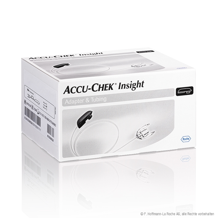 Accu-Chek Insight Adapter mit Schlauch, 100 cm (10 Stck.)