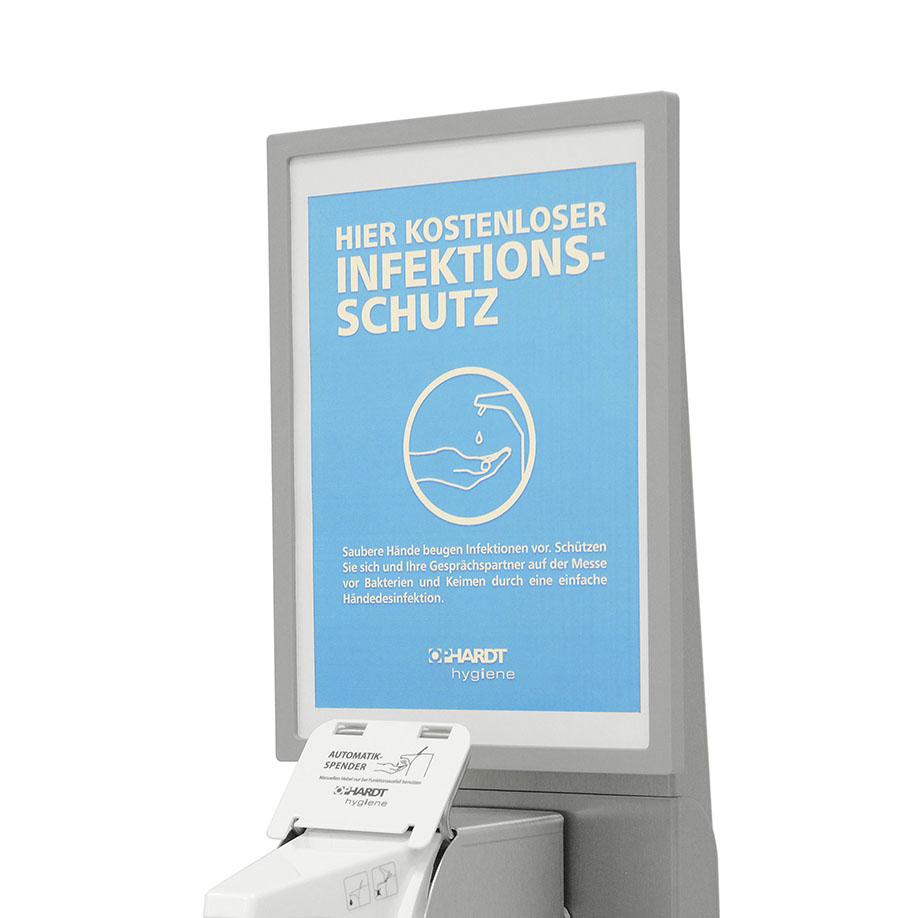 Dokumentenhalter DIN A 4 hochkant, zum Aufstecken für Hygiene Station E AFP