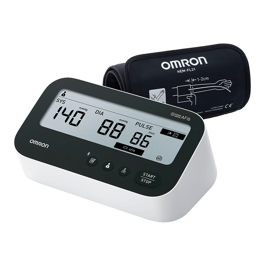 OMRON M4 Connect AFib Oberarm-Vollautomat-Blutdruckmessgerät
