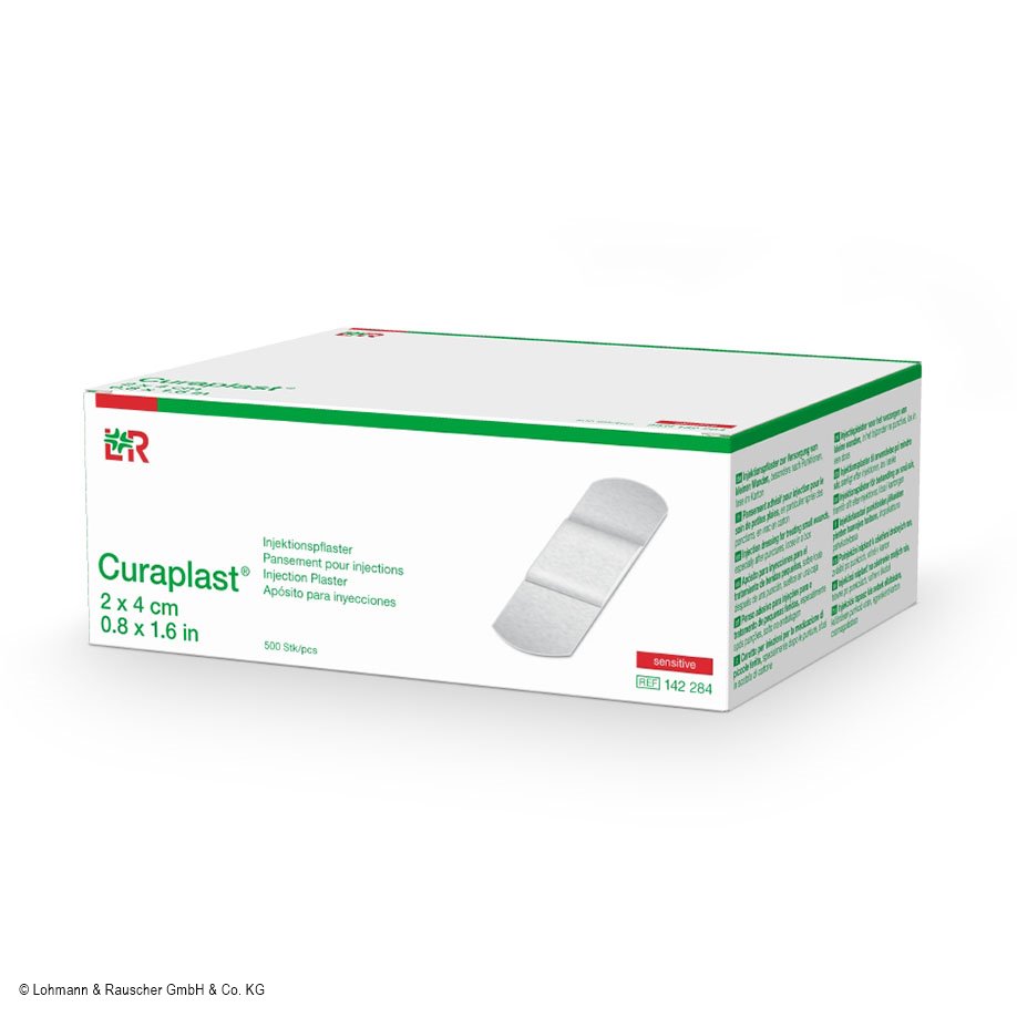Curaplast Injektionspflaster Sensitive, 2 x 4 cm (500 Stck.)
