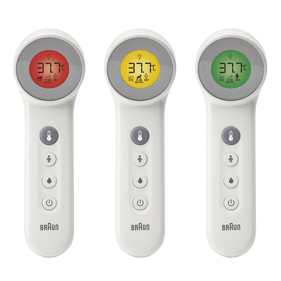BRAUN Stirnthermometer BNT400WE berührungsfrei, mit Age Precision