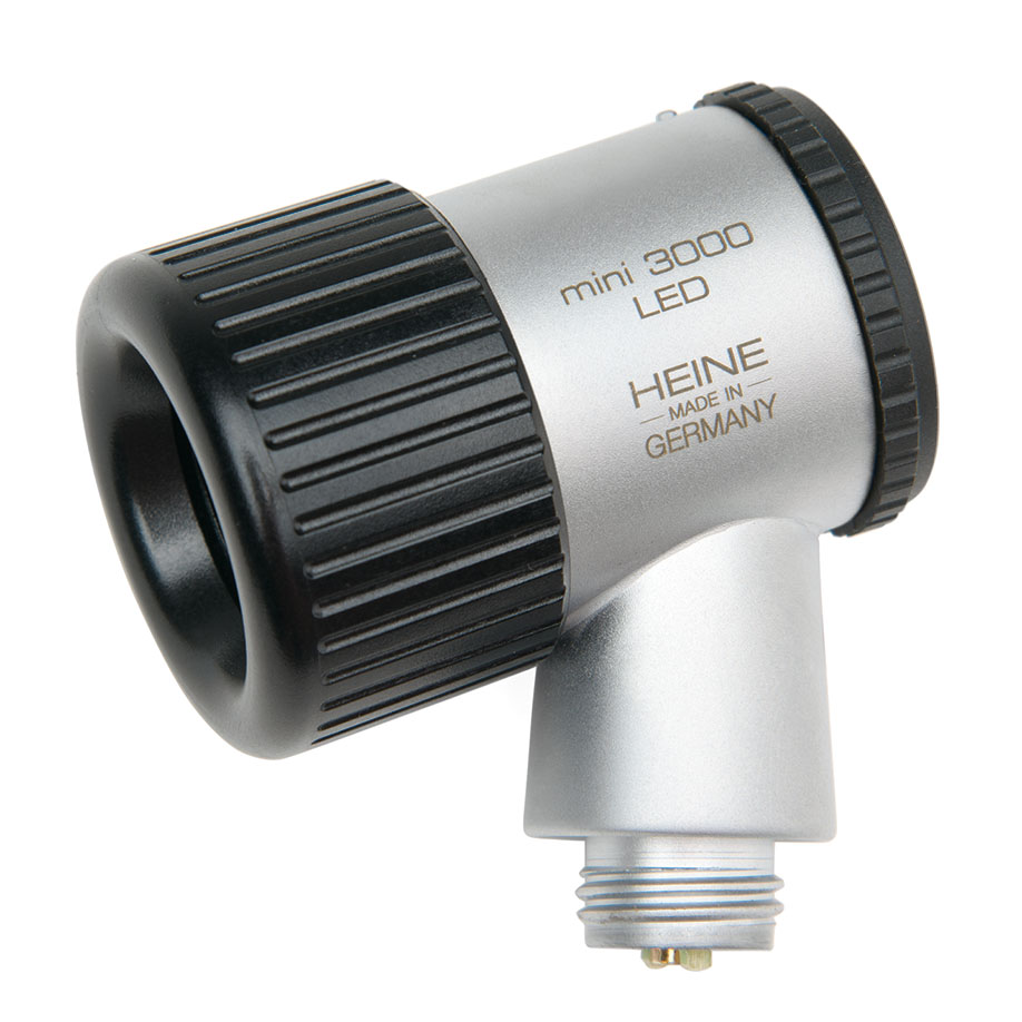 mini 3000 LED Dermatoskop-Kopf 2,5 V, mit Kontaktscheibe mit Skala, ohne Griff